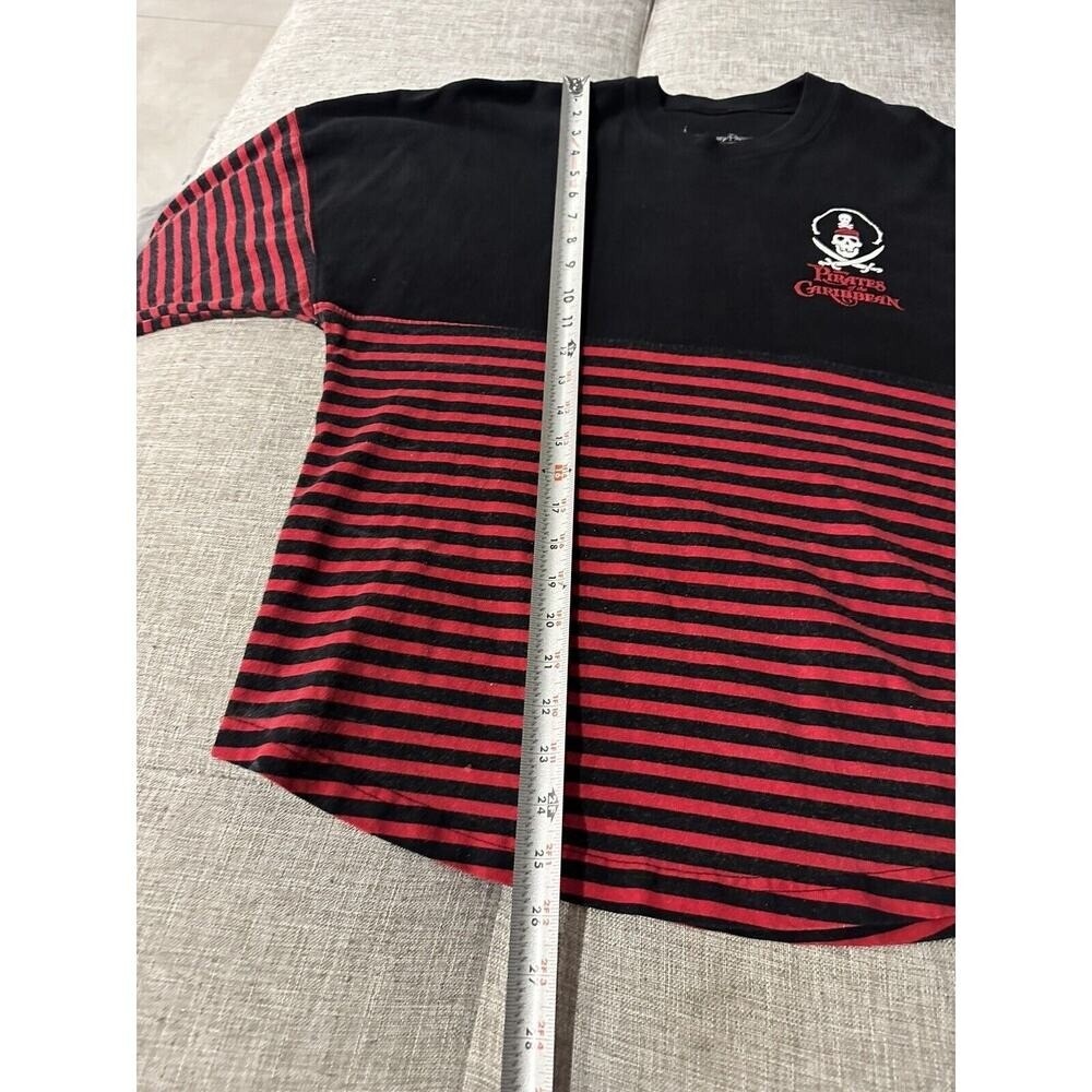 Pirates of the Caribbean‎ Spirit Jersey Shirt Adult XS Red Black Striped Disney - Picture 10 of 10